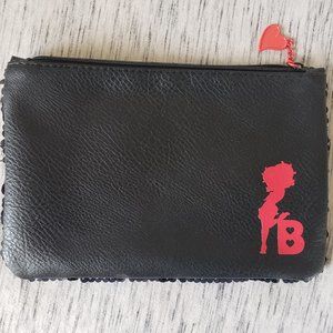 [ipsy] Large Black Sequin Betty Boop Cosmetics Bag